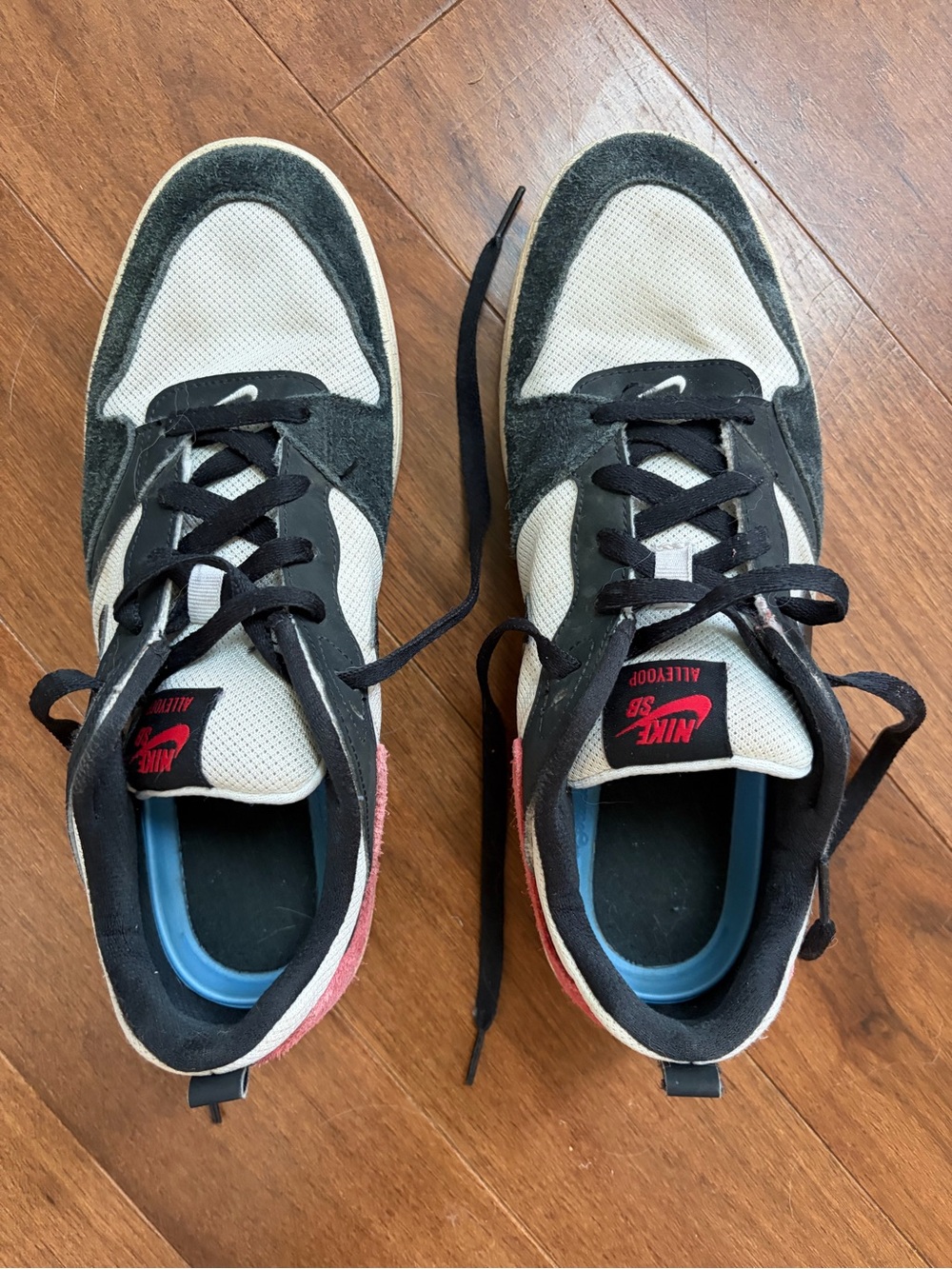 Nike Multi-Color Suede & Mesh Skate Sneakers